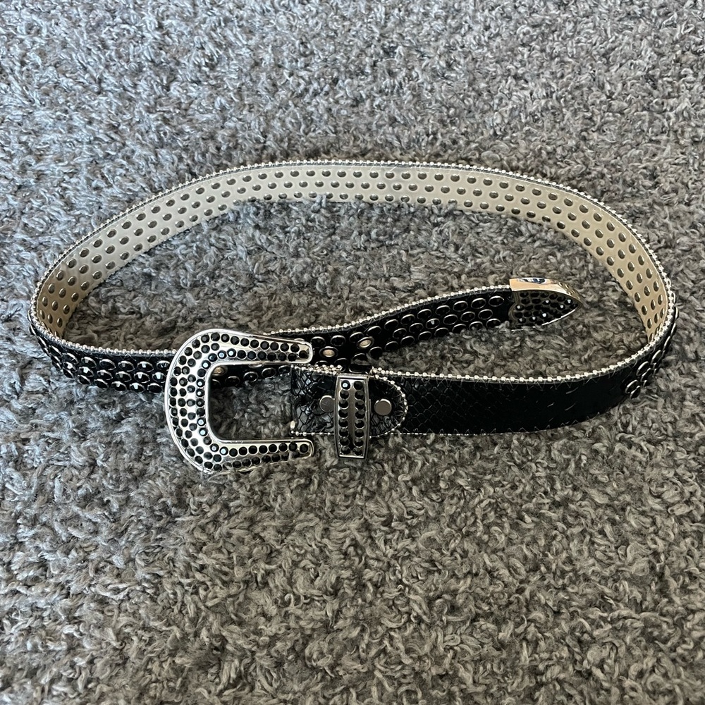 DNA Rhinestone Belt Men. XS. - Picture 4 of 4